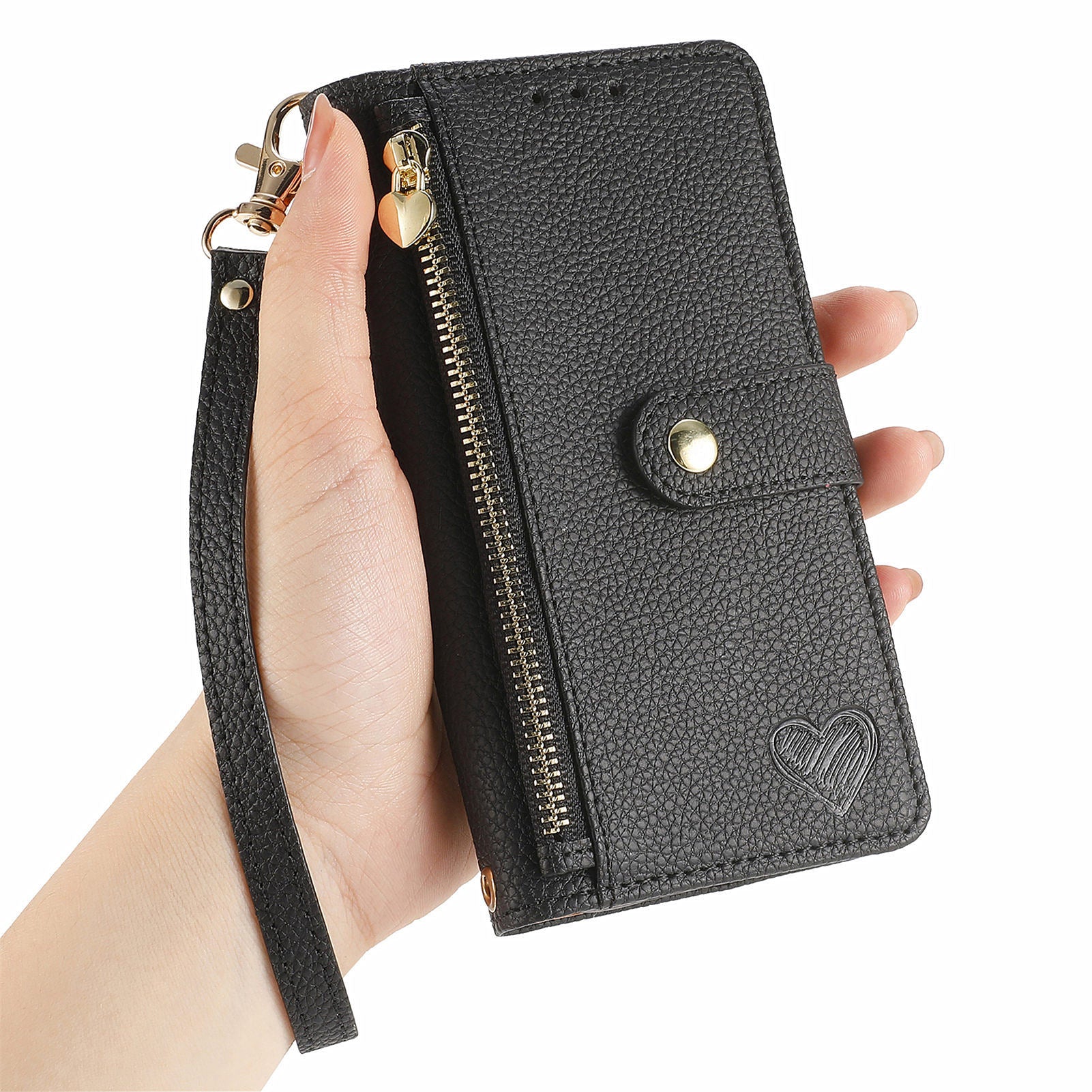 For Honor X50i 5G / 90 Lite 5G Case PU Leather Zipper Wallet Handbag Phone Cover For Honor X50i 5G / 90 Lite 5G Case PU Leather Zipper Wallet Handbag Phone Cover